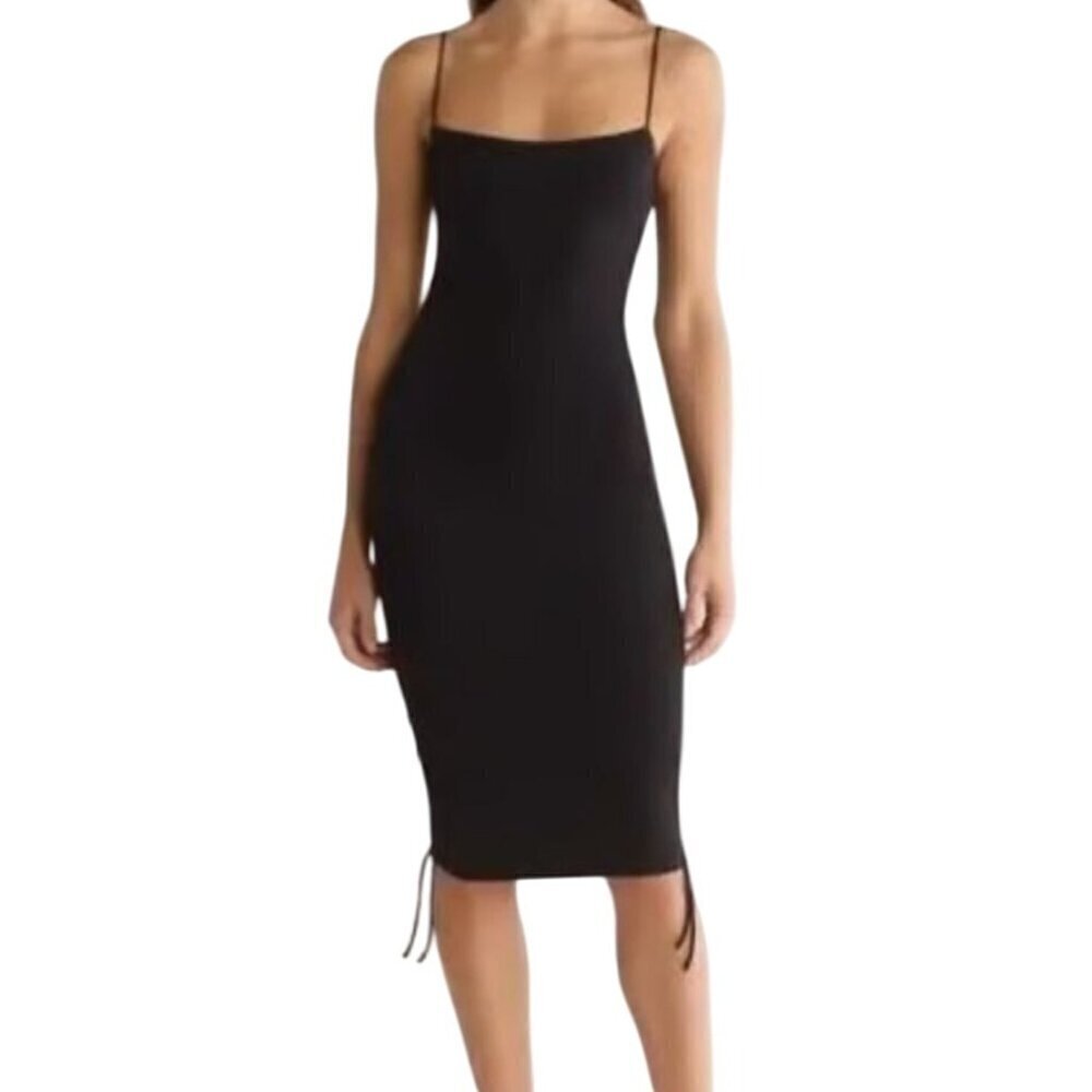 Good American Tank Mini Dress 2XL Black Bodycon Sexy Neutral Minimalist